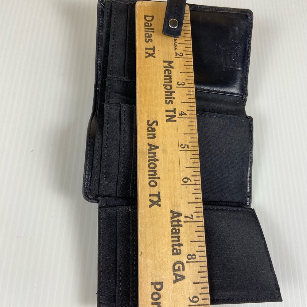 Fossil Black Genuine Leather Patchwork Studded Bi… - image 9